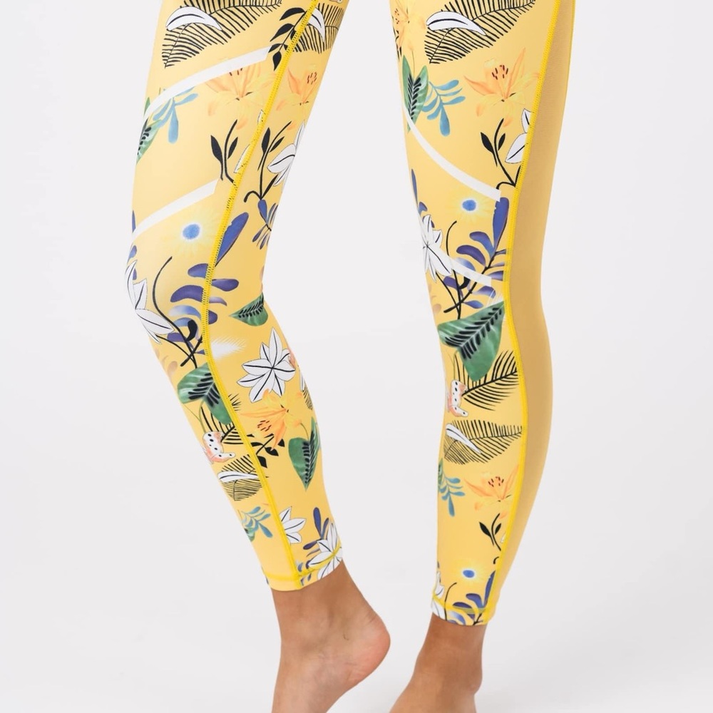 Floral Reflective Light n Tight Hi-Rise 7/8 24” RC (8-10) ZYIA NWT 1291 - Picture 4 of 15